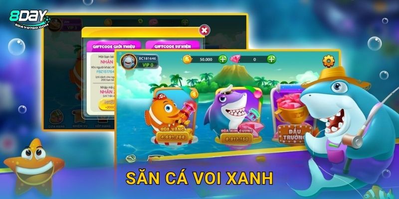 Săn Cá Voi Xanh 8day bg – Ông Vua Đại Dương X1000