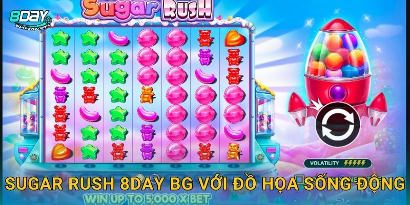 Sugar Rush 8day bg với đồ họa sống động